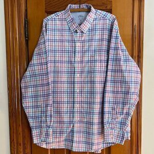 Izod Saltwater Relaxed Classics  Long Sleeve Button Shirt Mens Size XXL